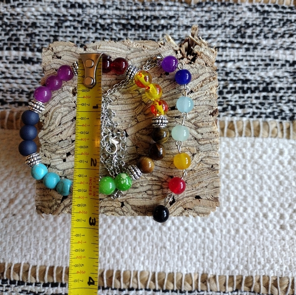 ✨ Balancing Chakra Necklace and Bracelet set ✨ - Picture 3 of 4